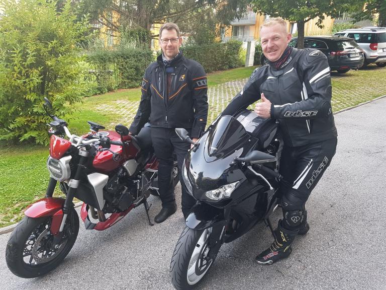 Herr Hultsch + Herr Best bei bestem Wetter