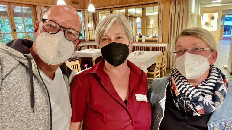 ....im Achtüberl mit Jörg, Michaela und Silke...........
