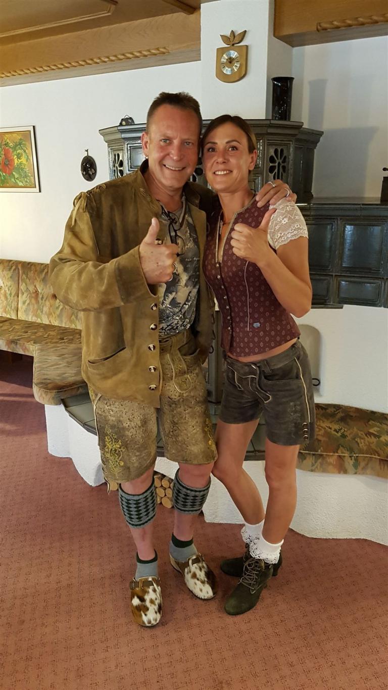 Elena und Sepp....auf Kurztripp nach Oetz...Italien.....