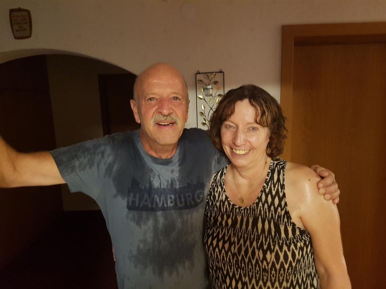 Susanne und Wolfgang......kommen gerade vom Joggen...800 Höhenmeter