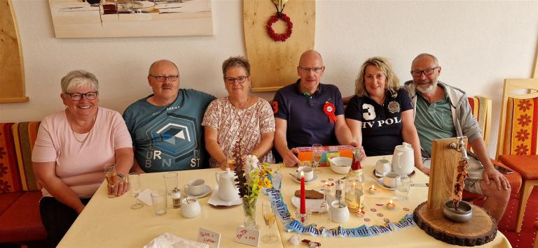 .....Frühstück, Kai hat den 50 zigsten.....