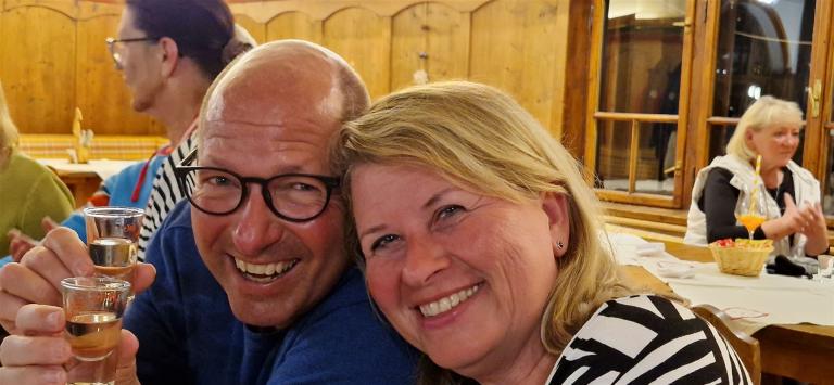 .....Silke und Jörg...gemütlicher Abend....in der blauen Goas..