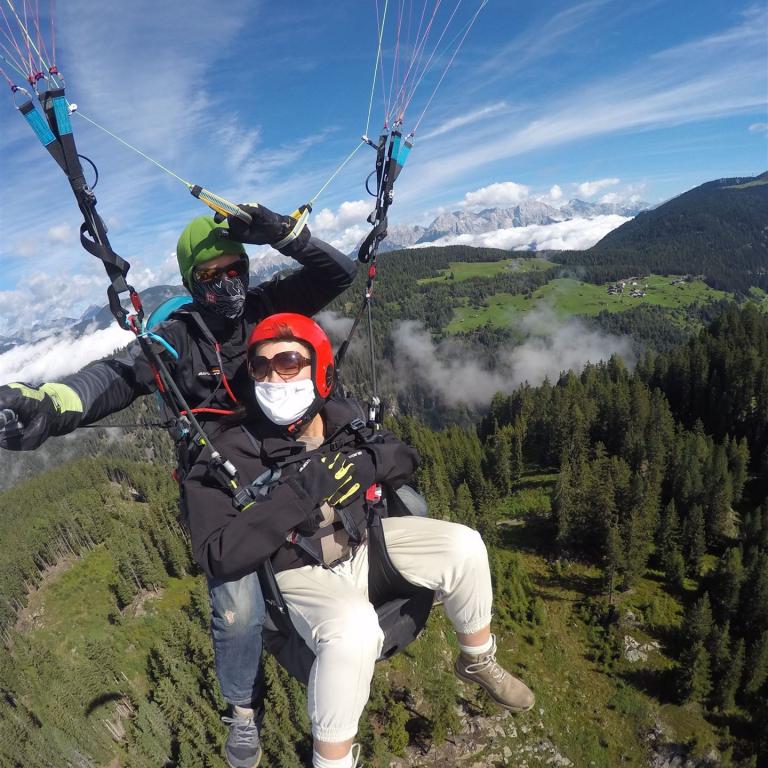 Alexandra beim Fliegen