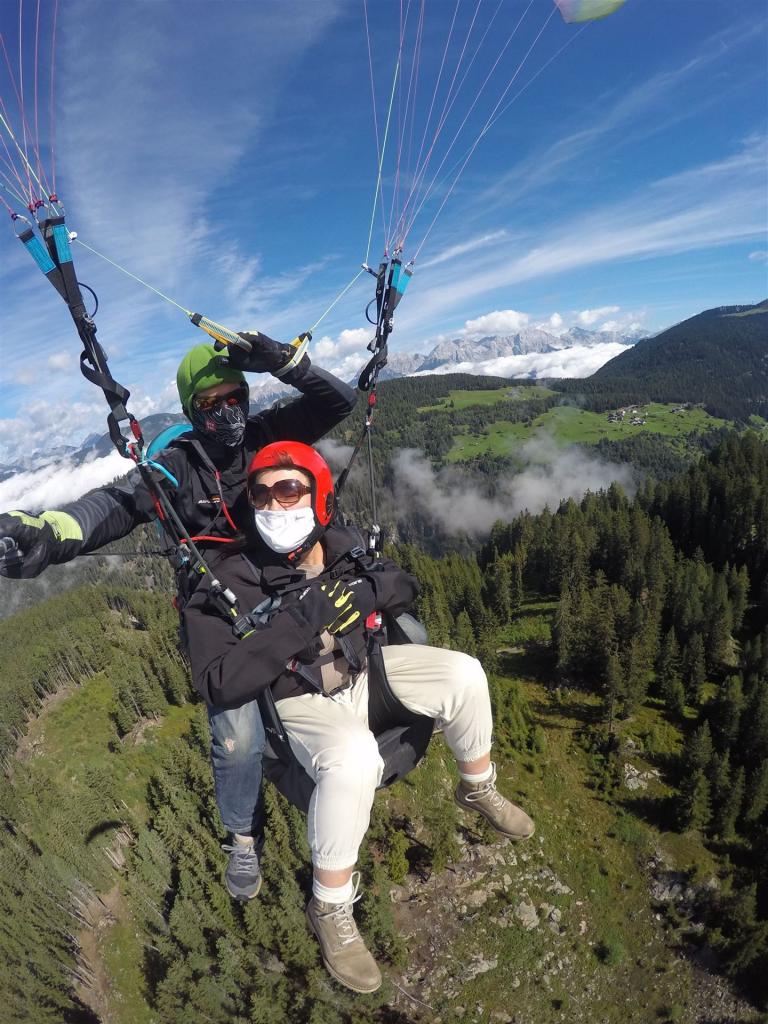 Alexandra beim Fliegen