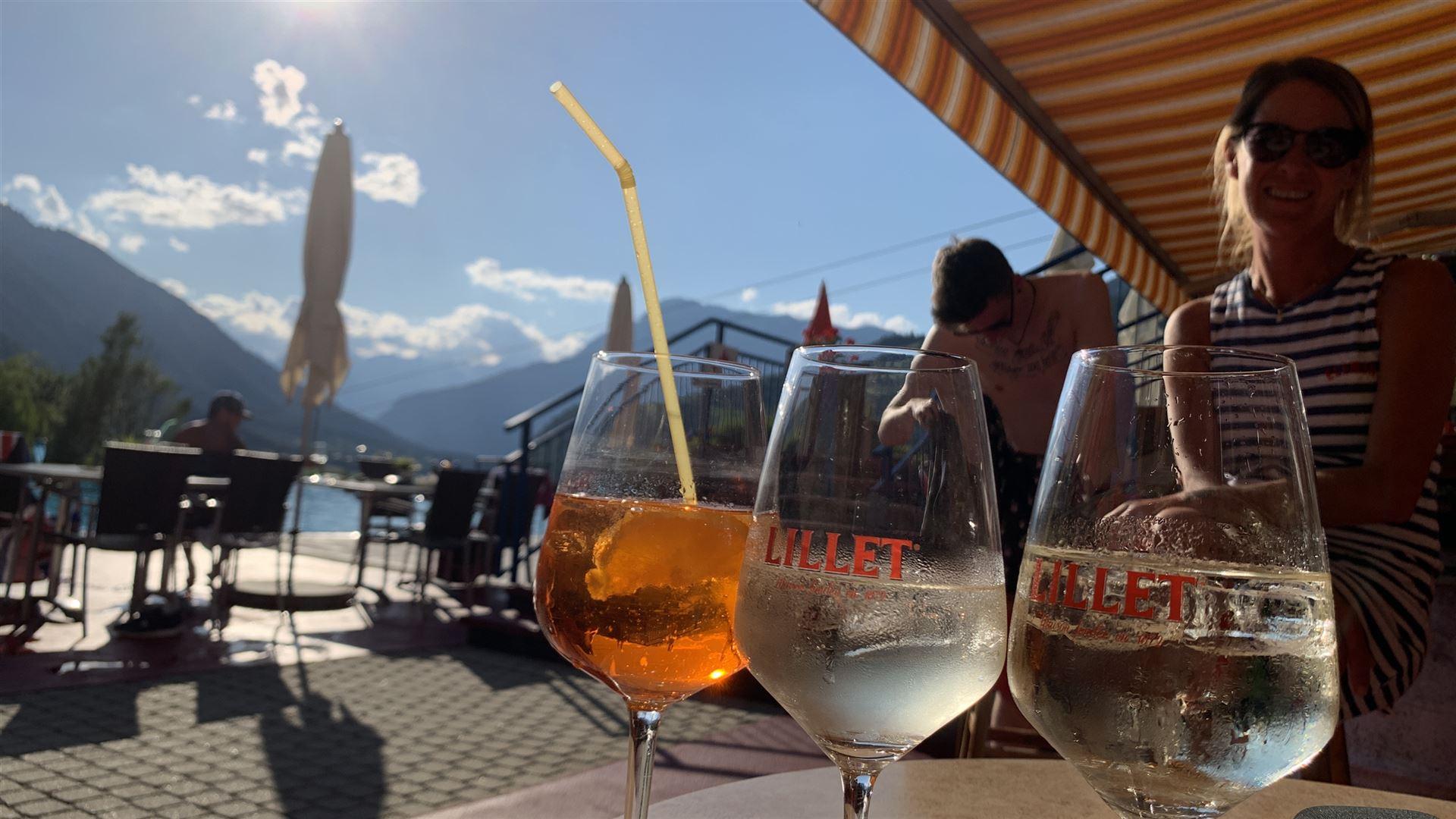 Tanjas Poolbar im Erlebnisbad in Oetz
