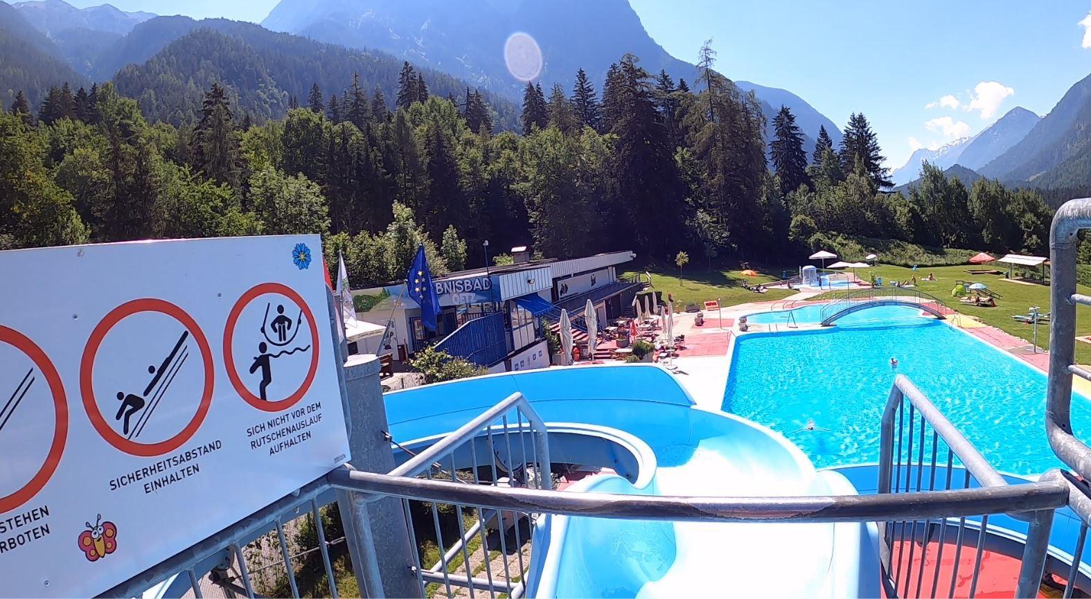 Erlebnisbad Oetz 50 Meter Rutsche